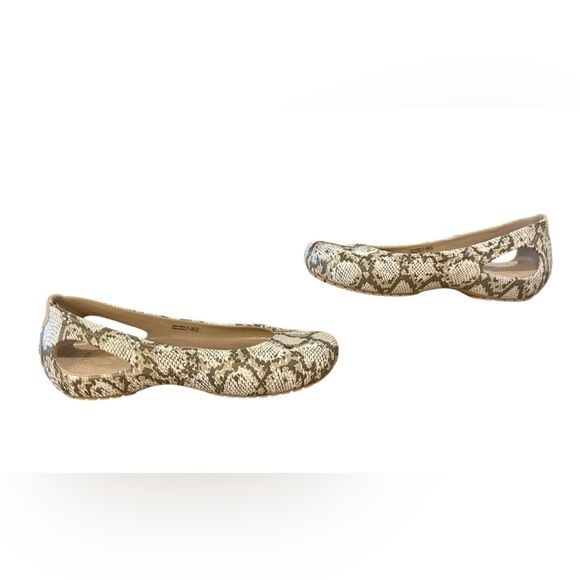CROCS Kadee Snakeskin Flats Women’s Size 5 - Picture 5 of 8